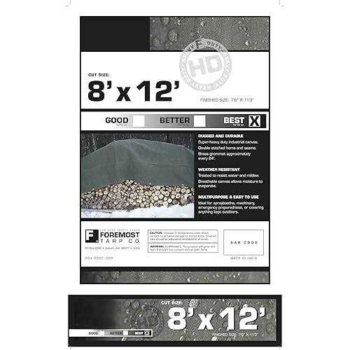 Dry Top Olive Canvas Tarp - Image 3