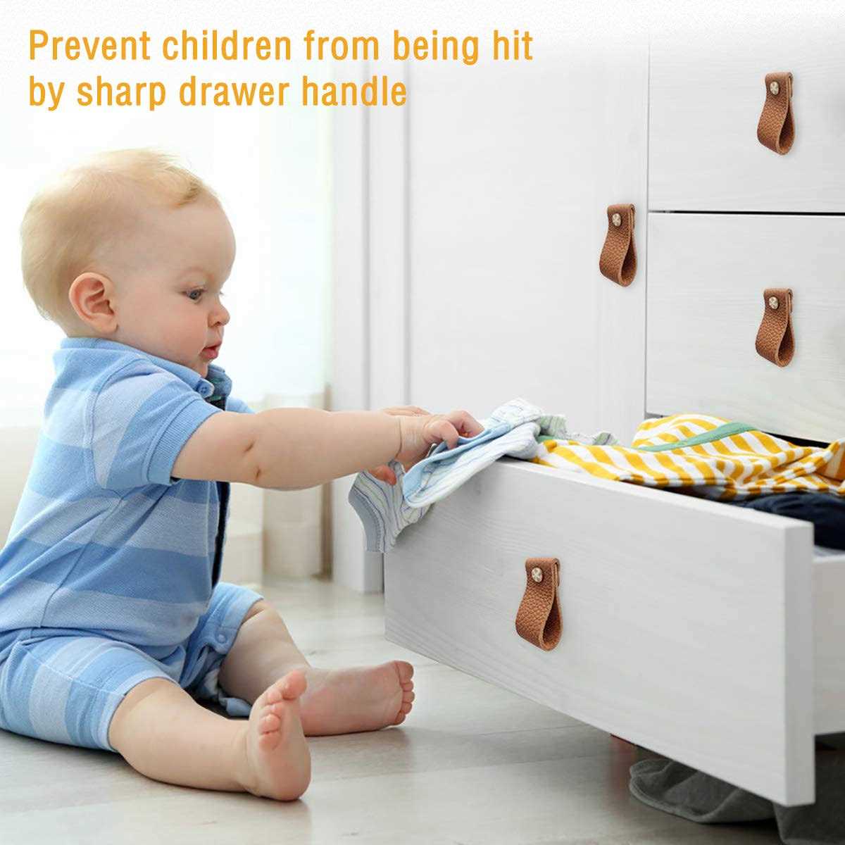 Hiili & Kaala Leather Dresser Knobs 12 Pack Upgrade The Look of Furniture - Image 3