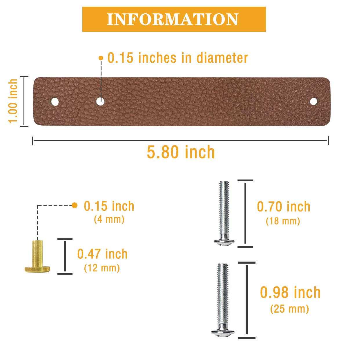 Hiili & Kaala Leather Dresser Knobs 12 Pack Upgrade The Look of Furniture - Image 5