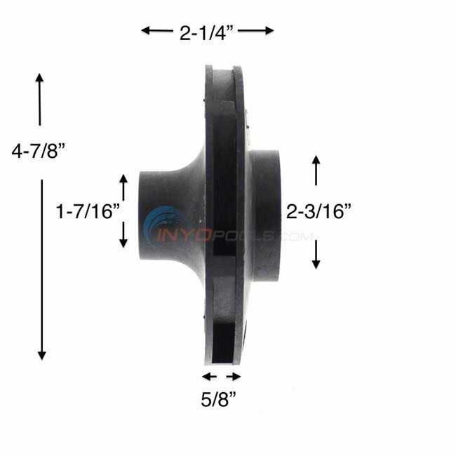 Pentair 073130 WhisperFlo 2 HP Impeller - Image 3