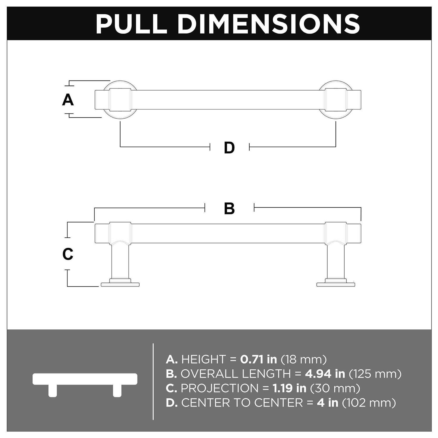 Franklin Brass P29617-WCN-C 4 Straight Bar Pull - Image 3