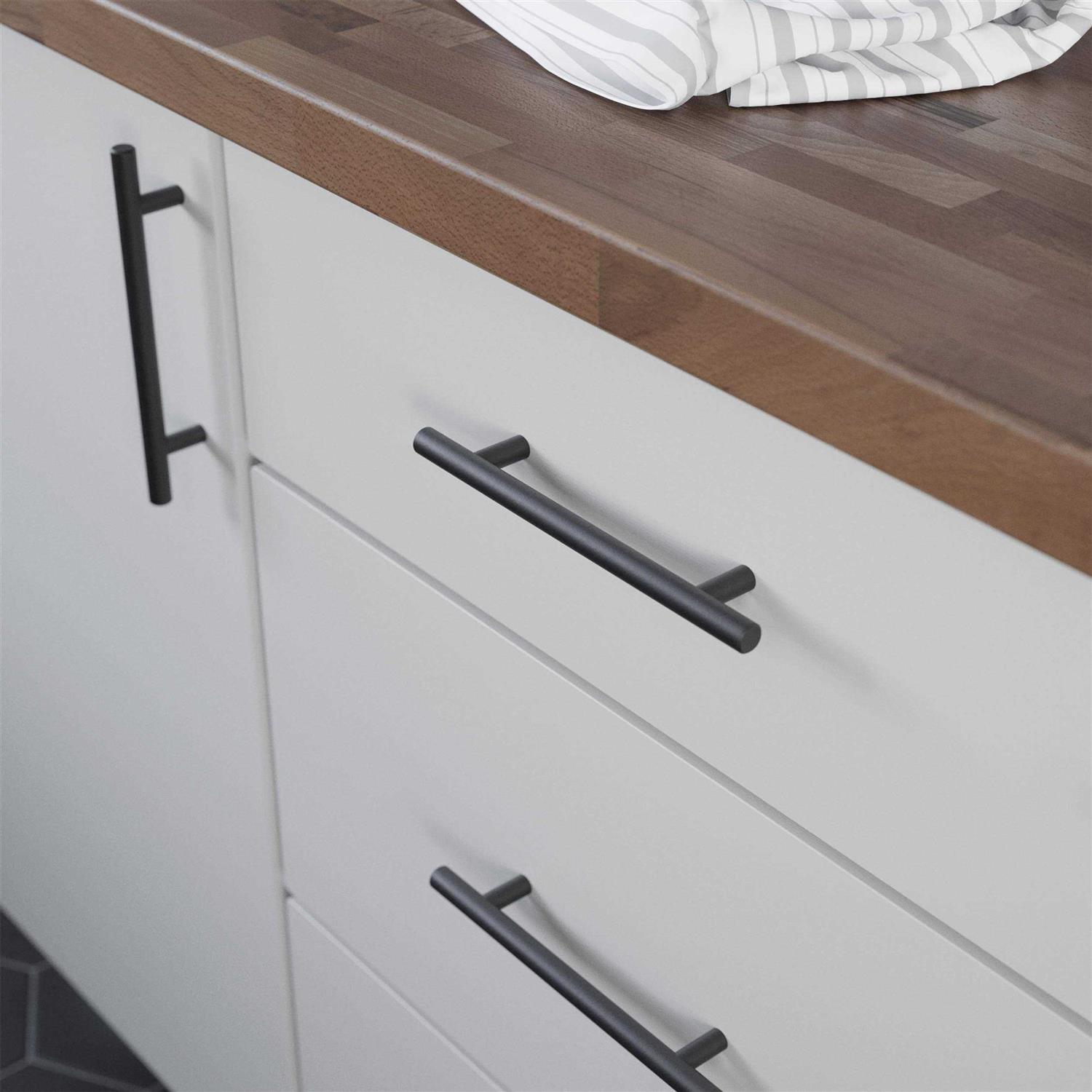 Franklin Brass Simple Bar 5-1/16 in. Matte Black Cabinet Drawer Pull P46642K-FB-B2 - Image 4