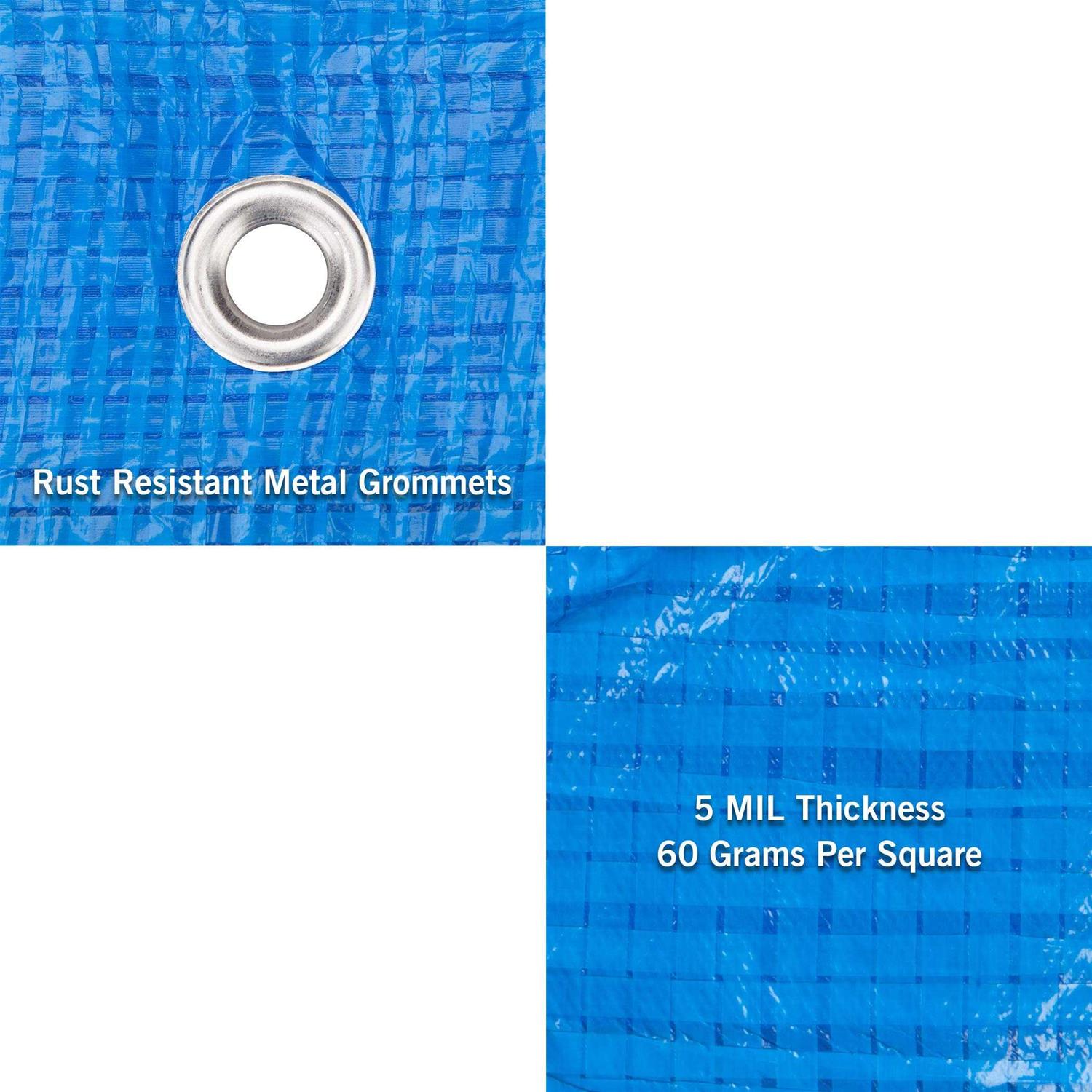 Cartman Finished Size Heavy Duty Poly Tarp Mil Thick - Image 4