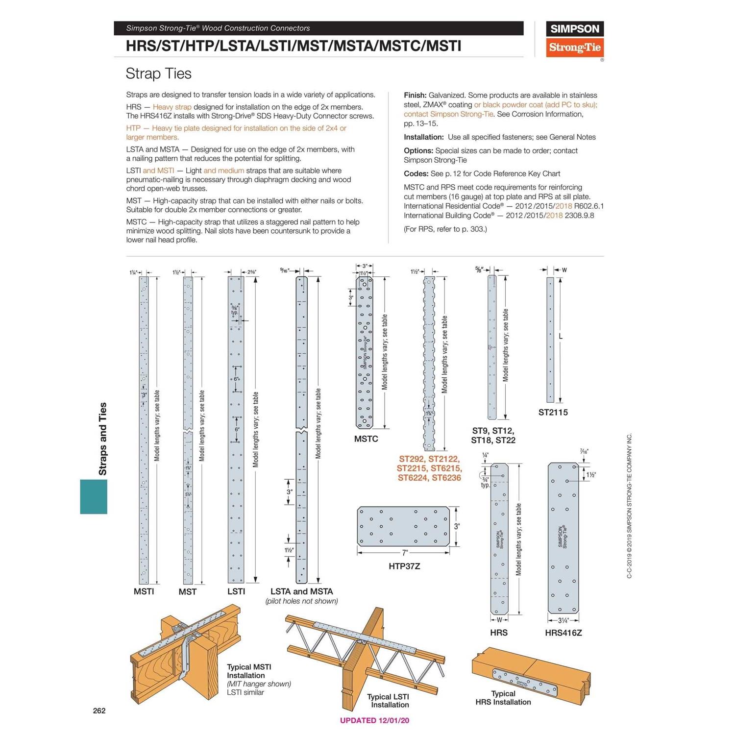 Simpson Strong-Tie 36 Strap Tie MSTA36 - Image 4