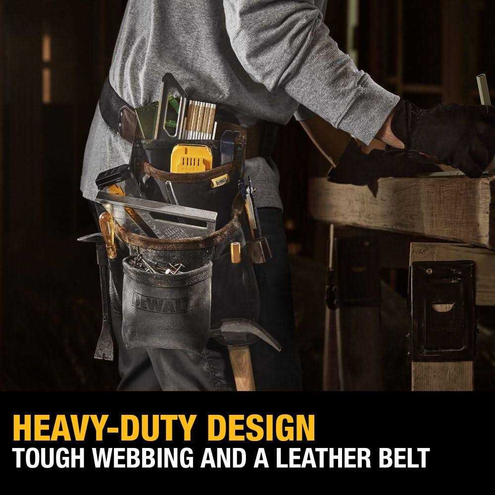 DeWalt Leather Tool Pouch & Belt DWST550115 - Image 5