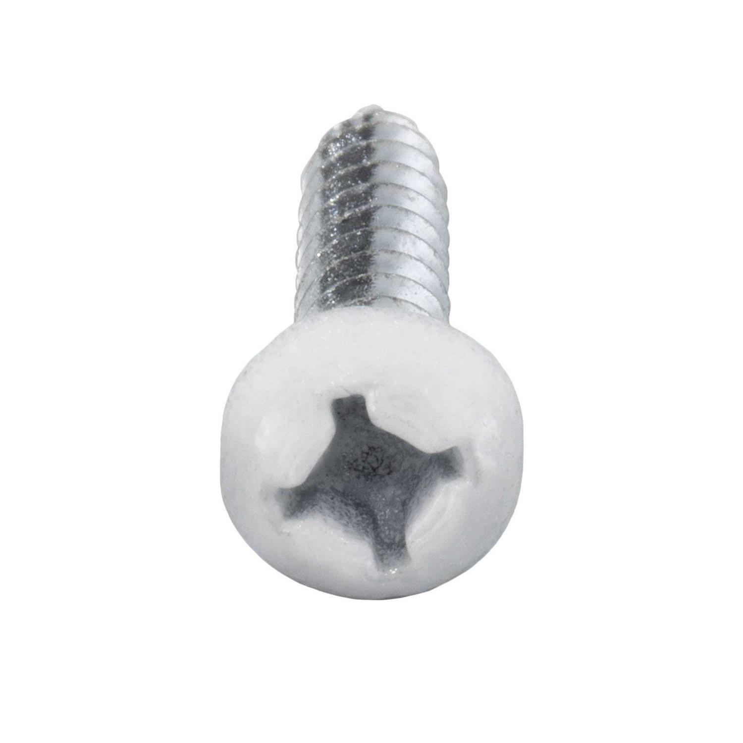 RecPro 8x1 Pan Head Metal RV Screws Polar White - Image 4