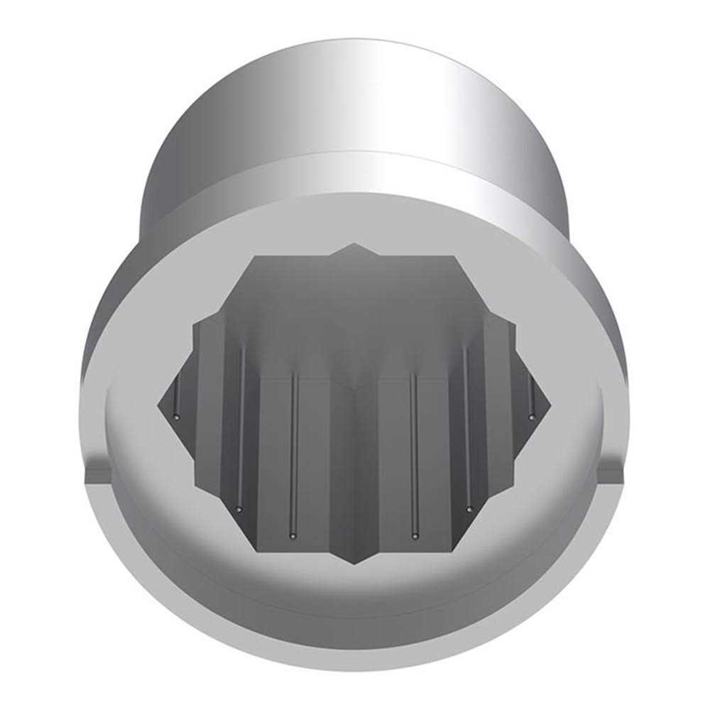 Chrome Plastic Flat Top Nut Cover - Image 4