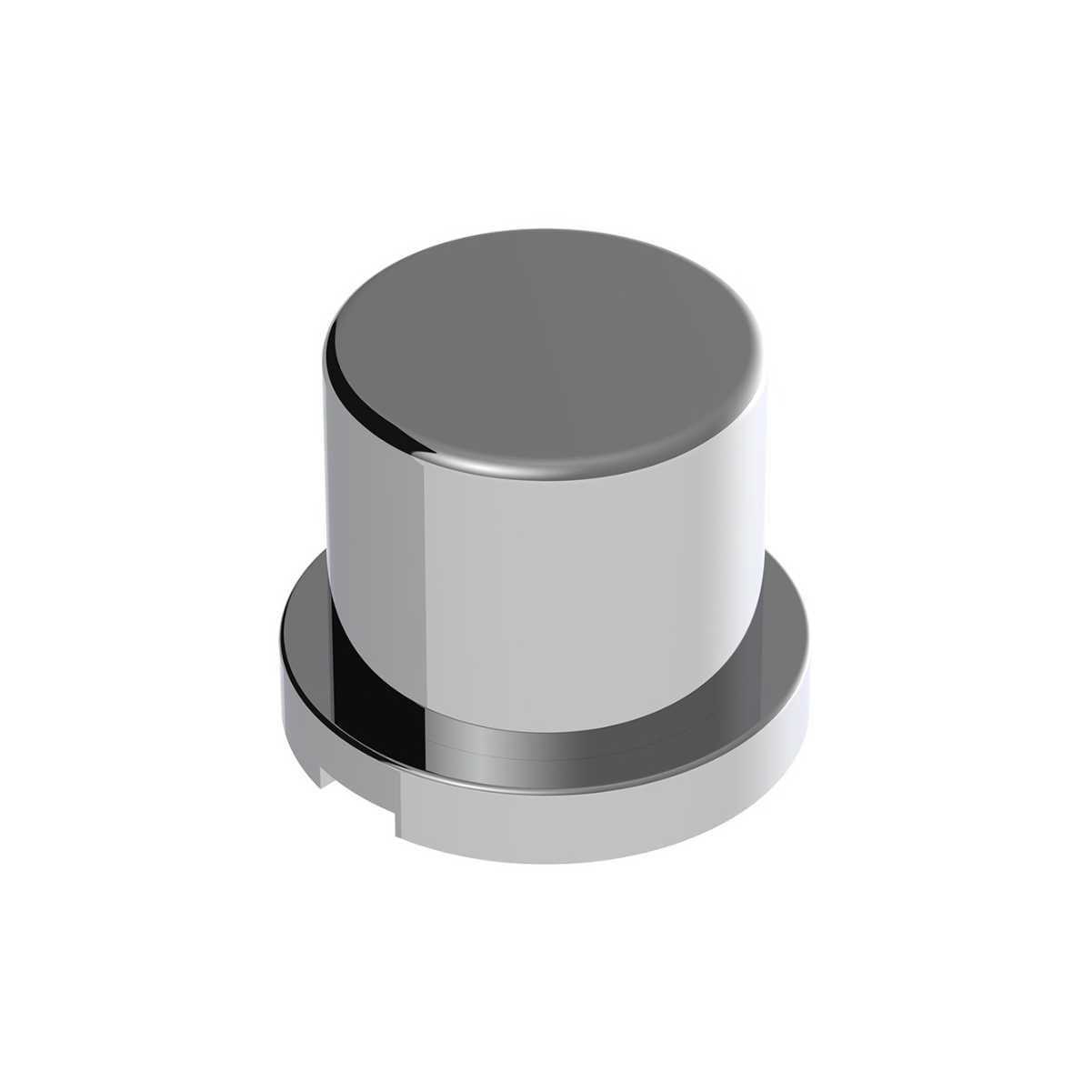 Chrome Plastic Flat Top Nut Cover - Image 5
