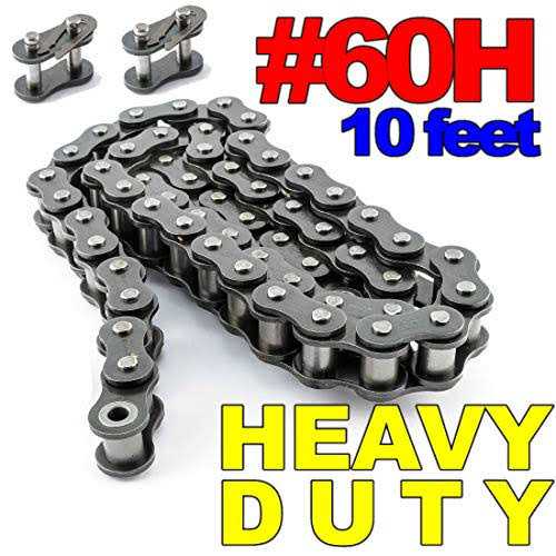 PGN Bearings PGN #60 Heavy Duty Roller Chain 10 Feet + 2 Free Connecting Links - Image 4