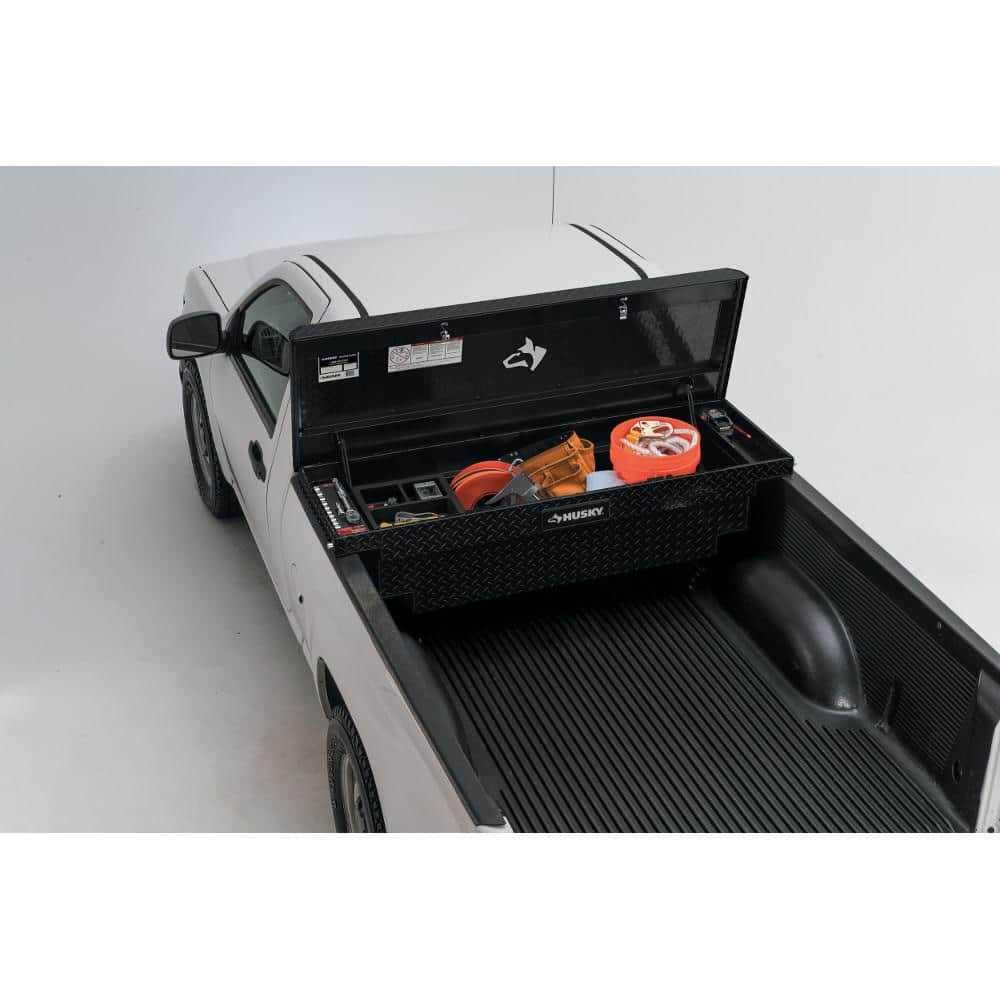 Husky 61.86 Matte Black Aluminum Low Profile Crossbed Truck Tool Box - Image 2