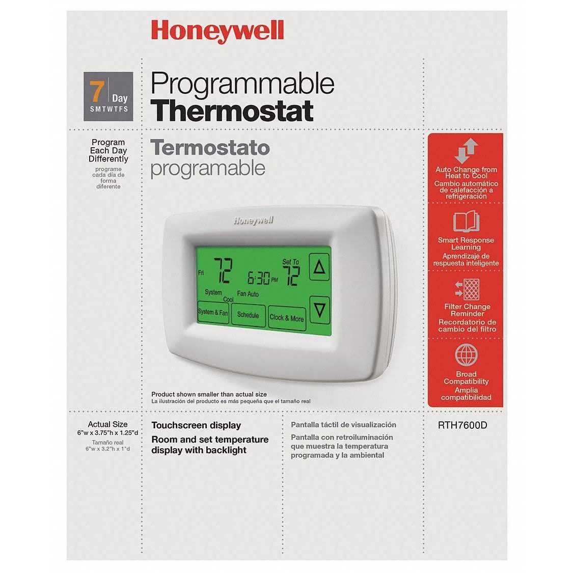 Honeywell RTH7600D - Image 4
