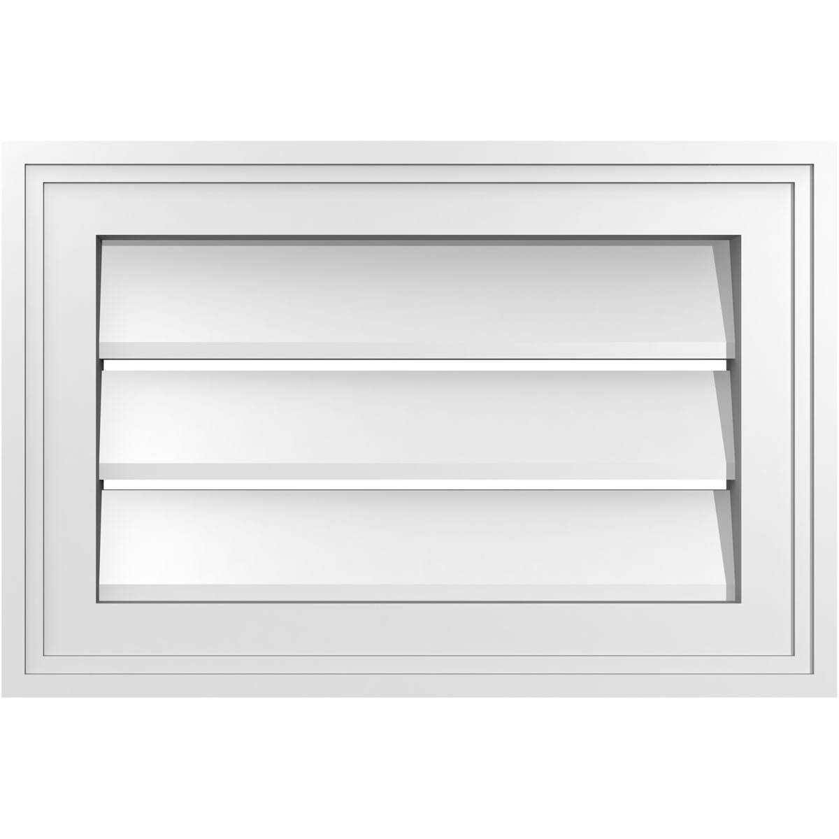 Ekena Millwork Rectangle Surface Mount PVC Gable Vent - Image 4