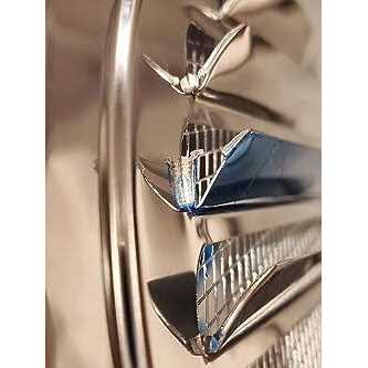 FGBB Stainless Steel Air Vents Louvered Grille Cover Vent Hood Flat Ducting Ventilation Air Vent Wall Air Outlet with Fly Screen Mesh for House - Image 4