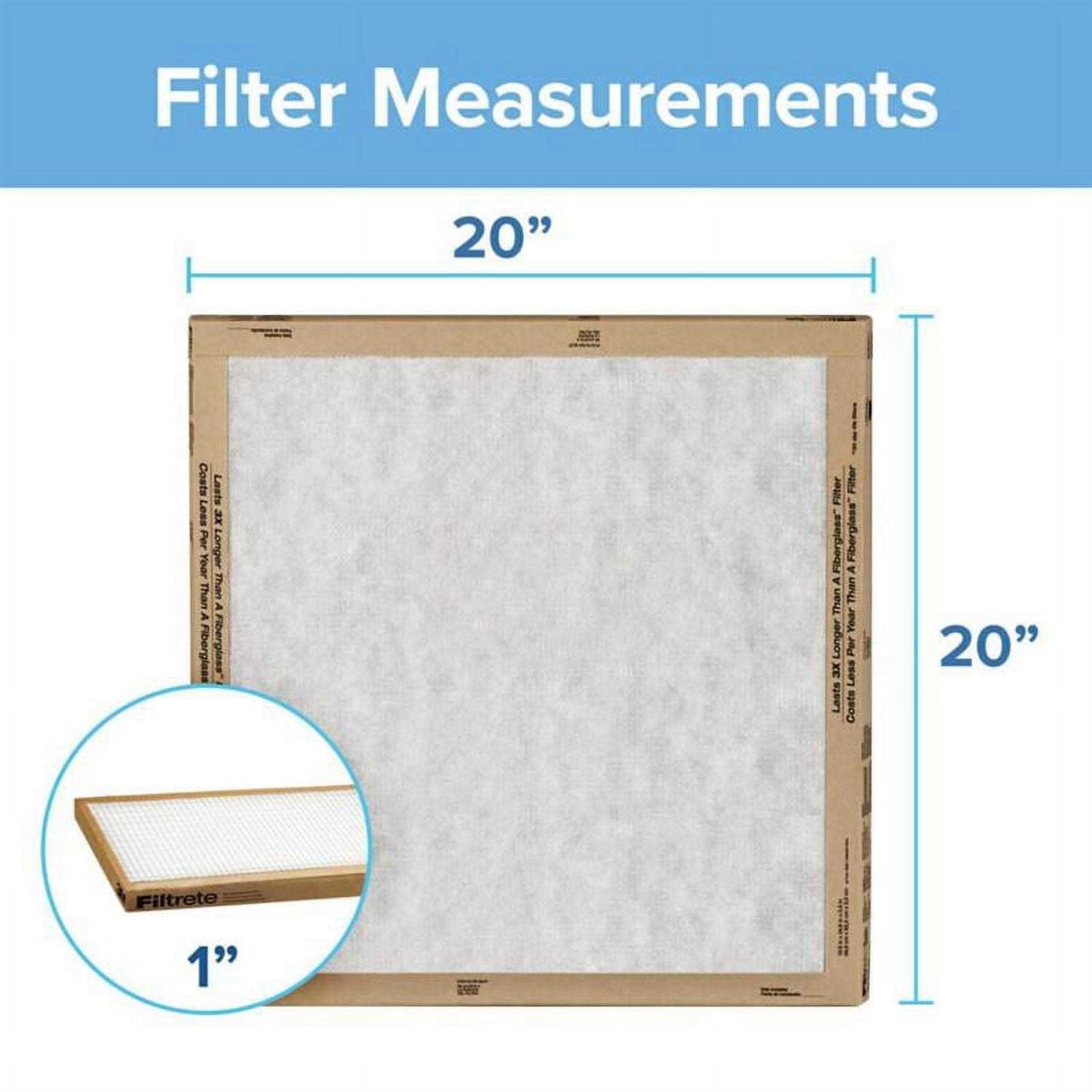 Filtrete 20 in x 20 in x 1 in Flat Panel Air Filter - Image 4