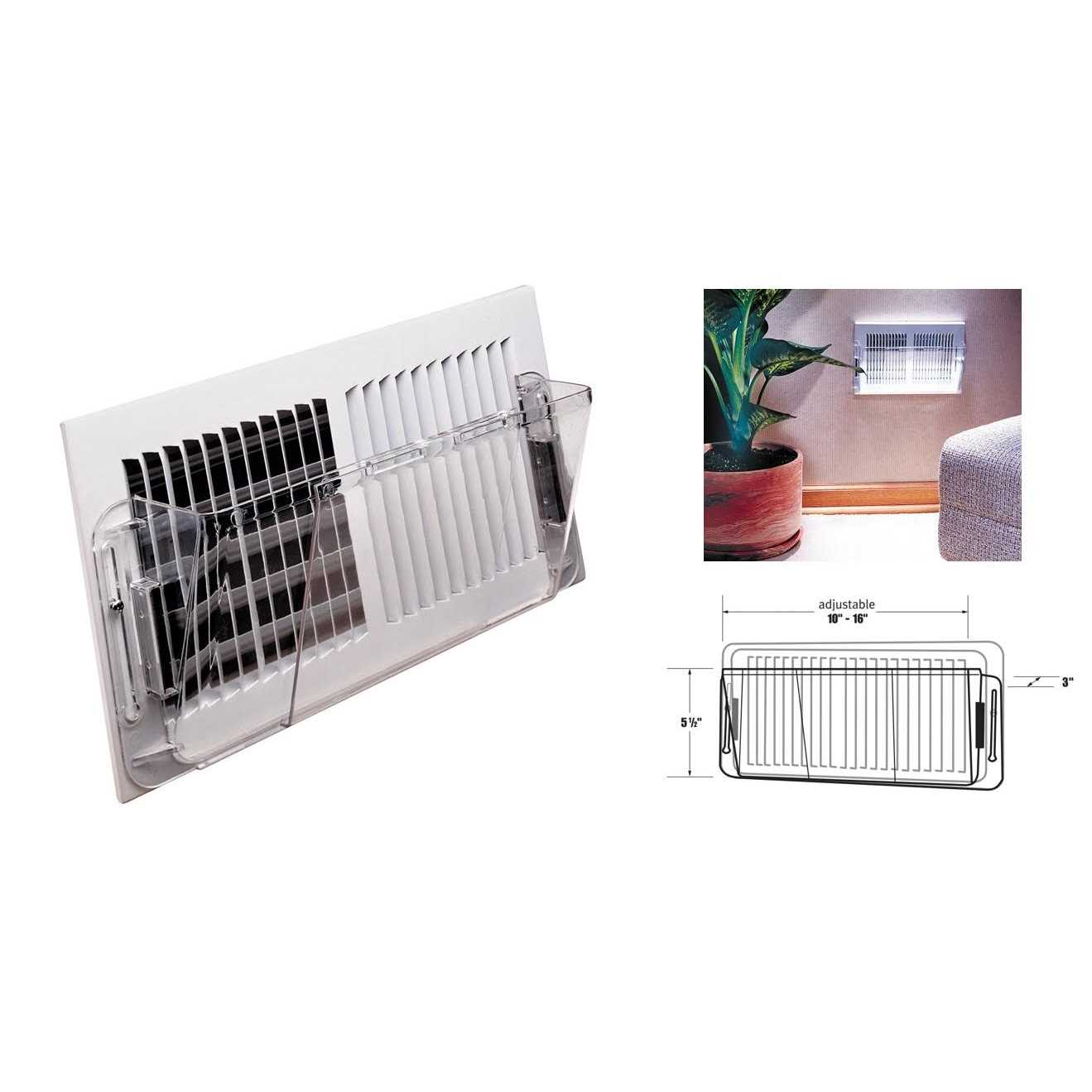 Deflecto Air Deflector Wall Register - Image 5