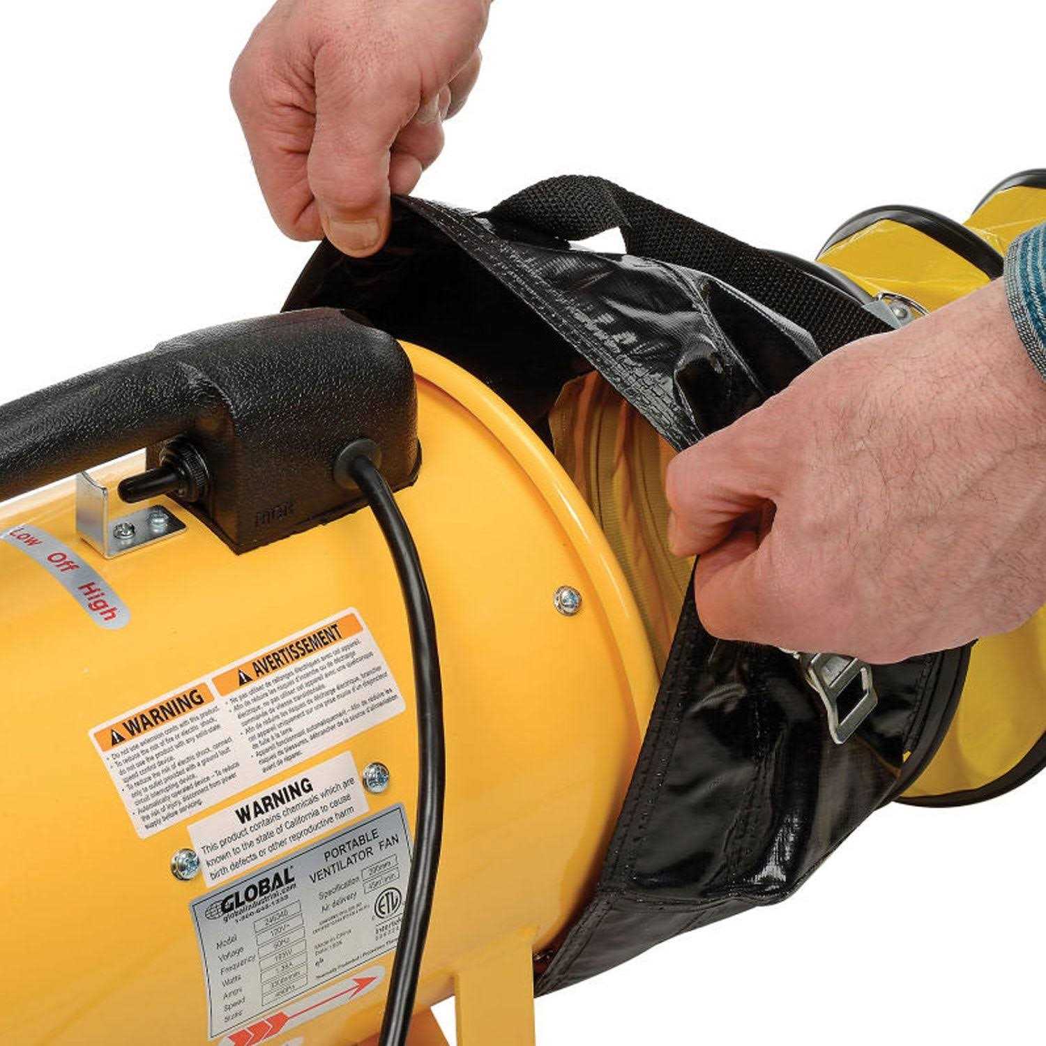 Global Industrial Flame Retardant Flexible Duct Diameter Fan - Image 4