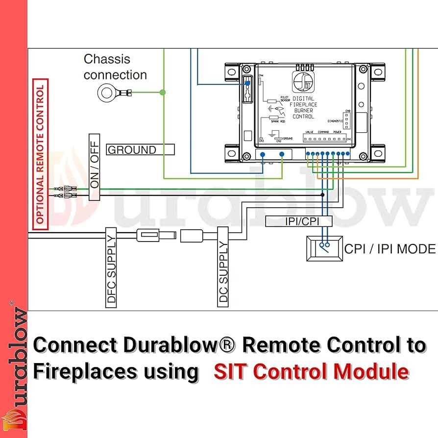 Durablow TR1003 On/Off Gas Fire Fireplace Remote Control Kit + Thermostat + Timer with LCD Screen for Millivolt Valve - Image 3