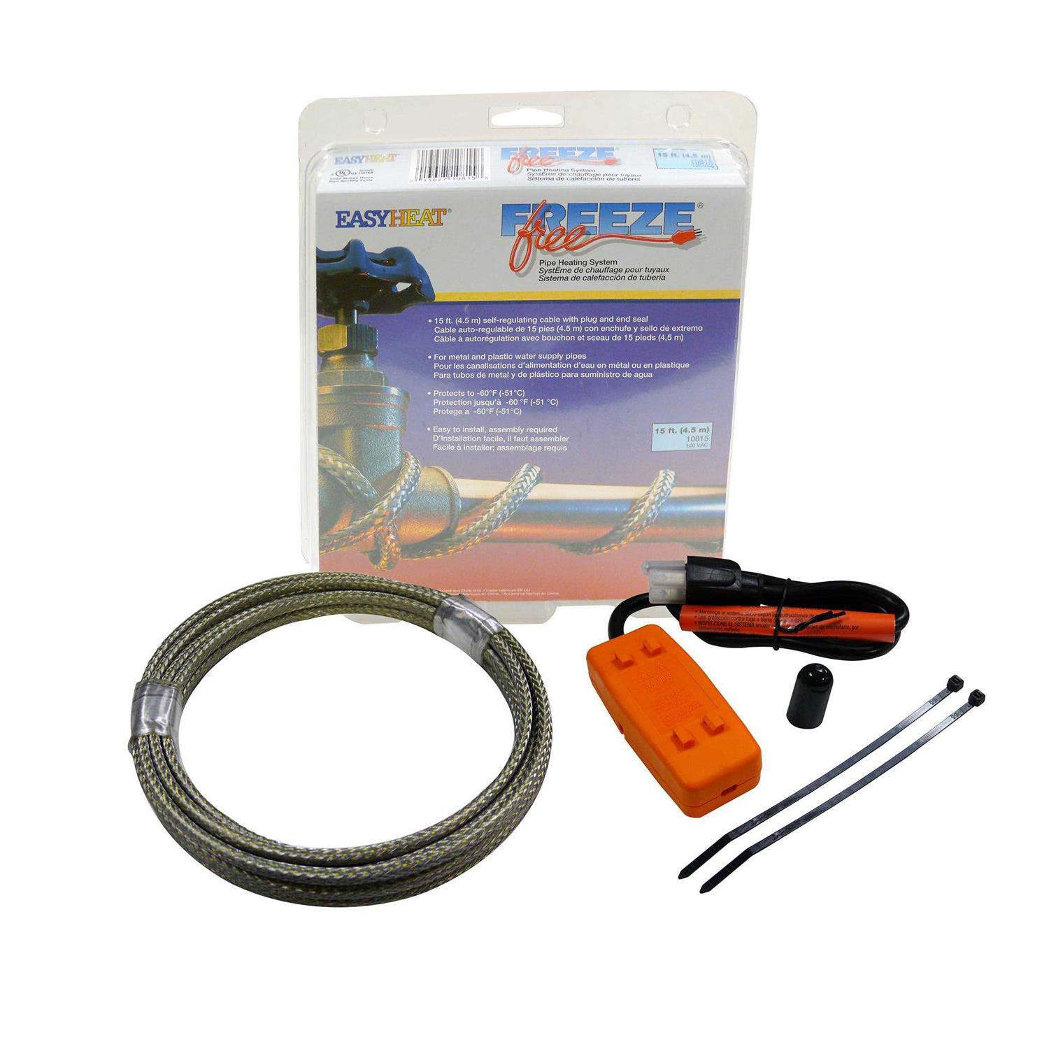 Easy Heat 10815 Freeze Free Self Regulating Water Pipe Heating Cable Kit - Image 3