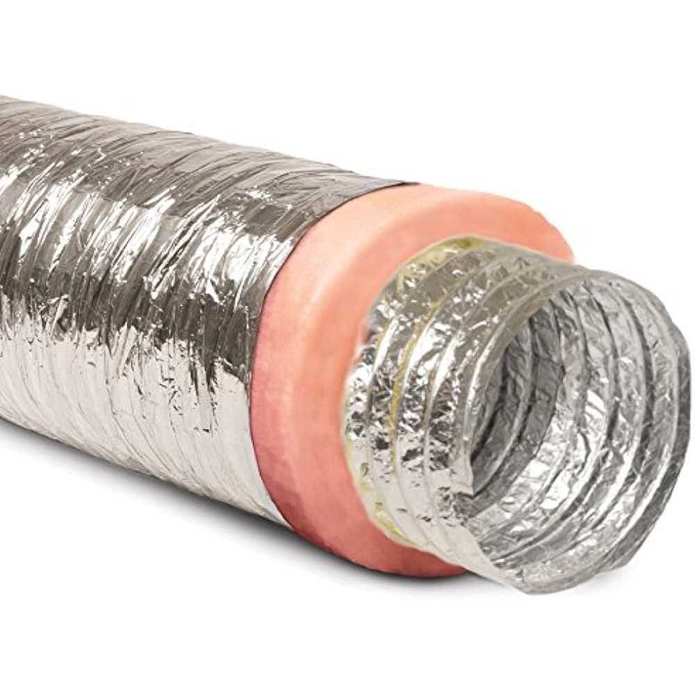 Flexible Aluminum Ducting Hose Insulated R-8.0 Air Duct Pipe for for Heavy Duty Hvac & Exhaust Ductwork Insulation - Image 3