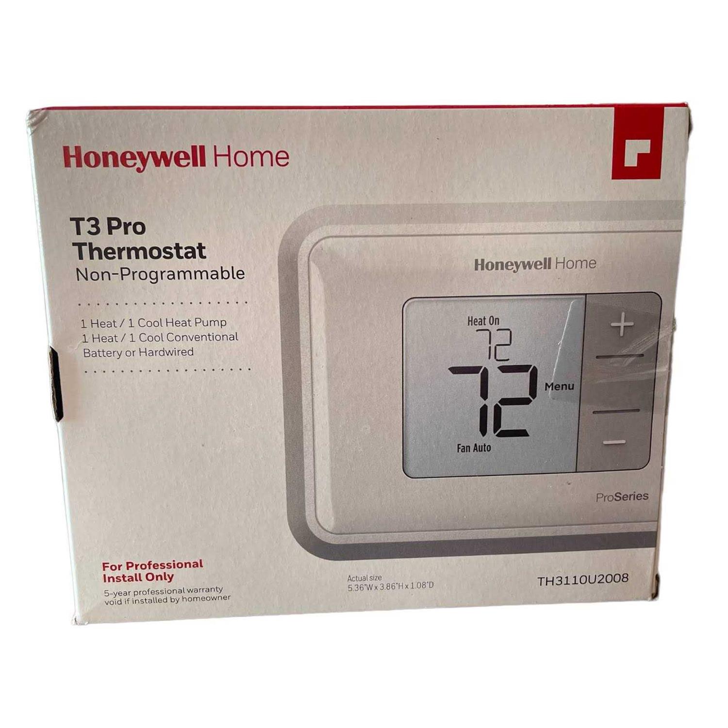 Honeywell T3 Pro TH3110U2008 Non-Programmable Thermostat - Image 5
