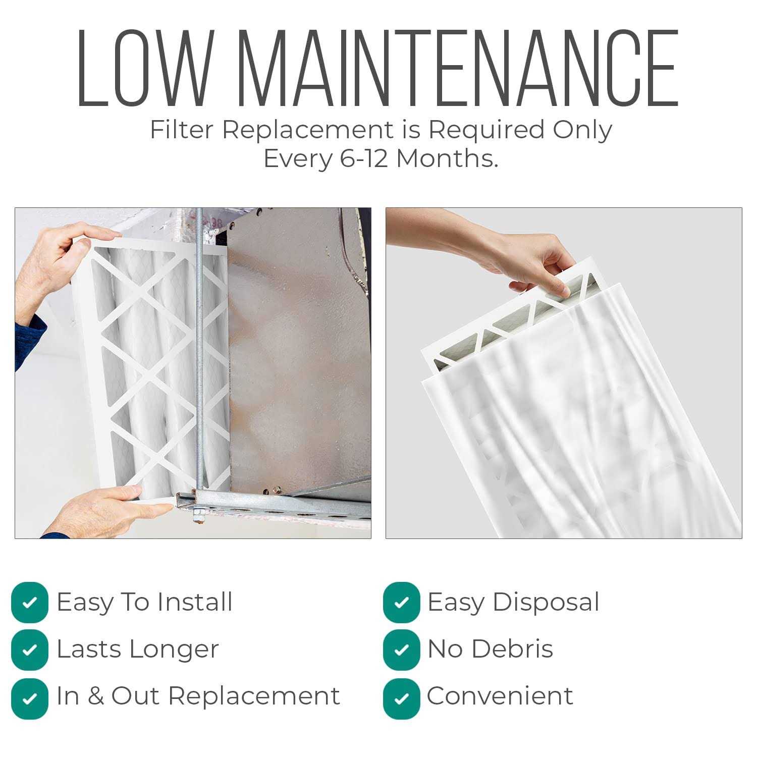 Homequip Honeywell 16x25x4 Furnace Filters Fc100a1029 Filter Replacement - Image 3