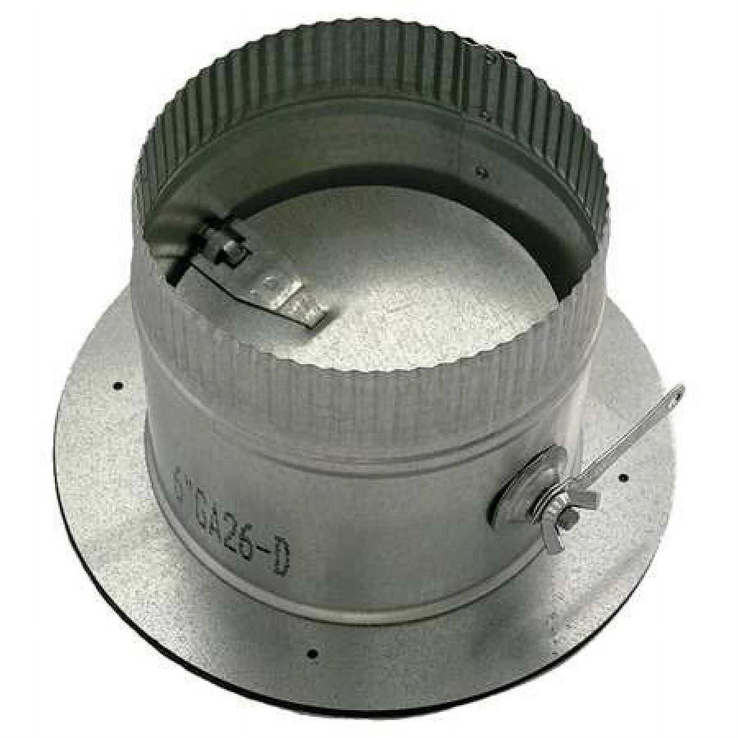 Greenseam Collar W/Damper,4 inch Duct Size GR6POCR4GA26D - Image 3