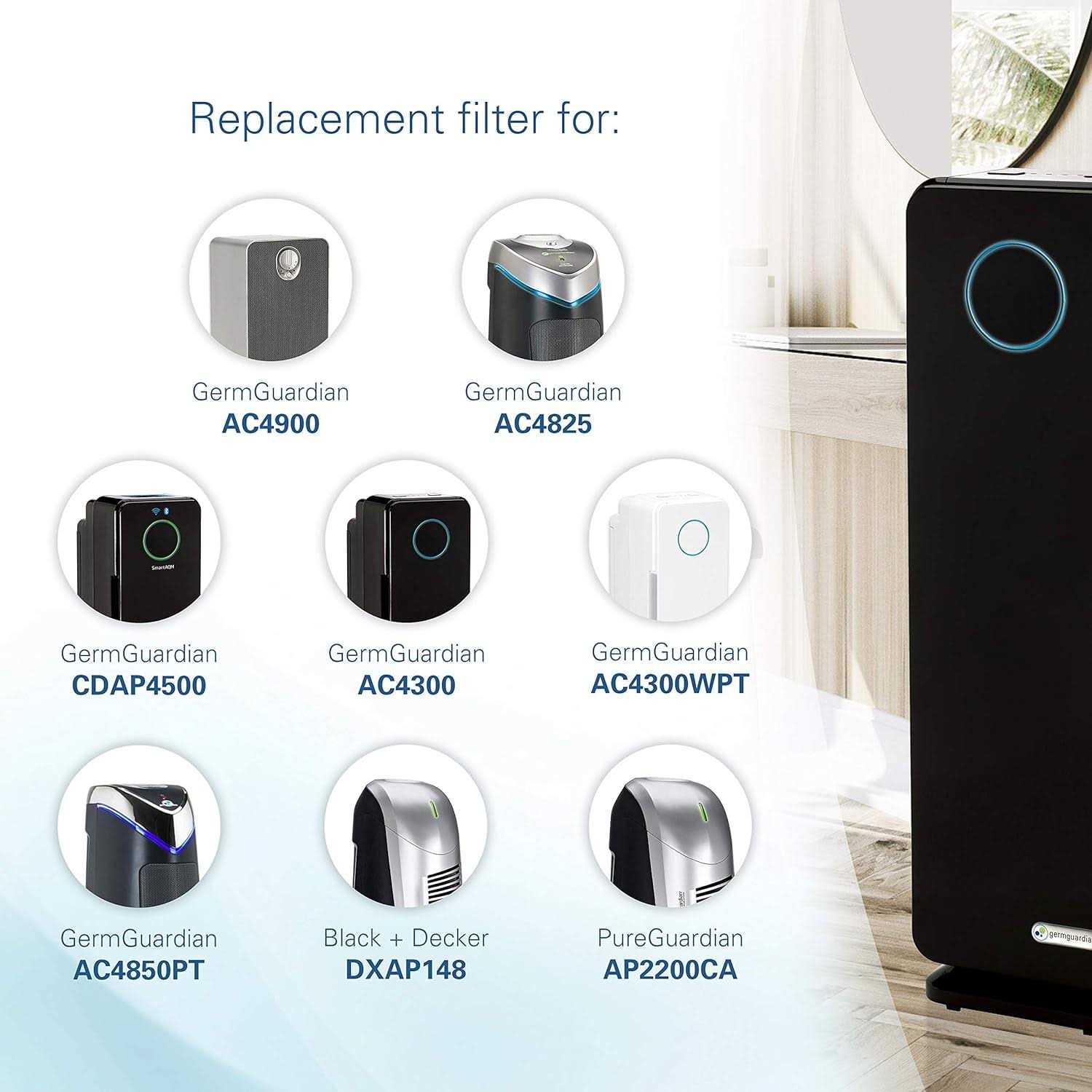 Germ Guardian FLT4850PT True HEPA Genuine Air Purifier Replacement Filter B - Image 4