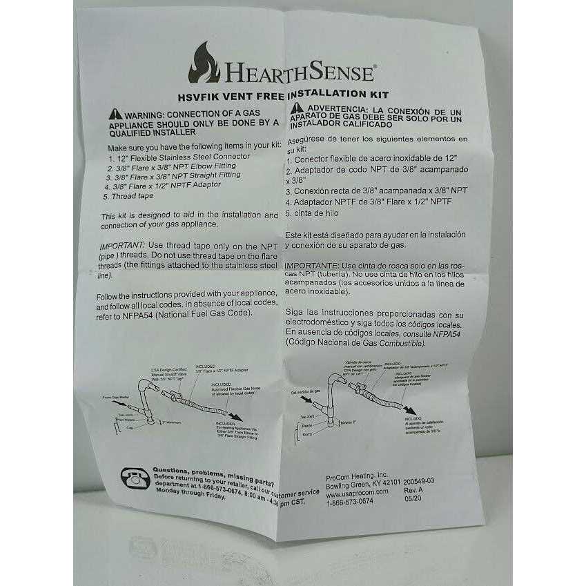 Hearthsense Universal Connection Kit For Gas Heating Appliances - Image 5