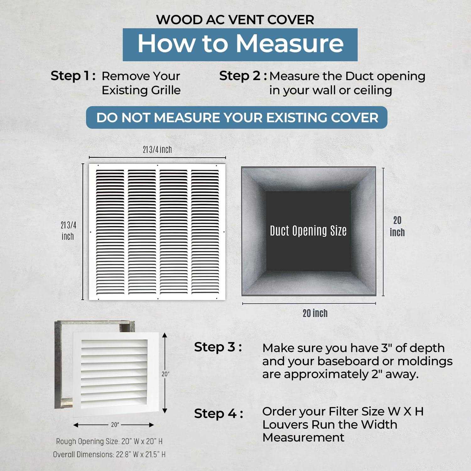 D.I.Y. Wooden Return Air Vent Grille - Image 4