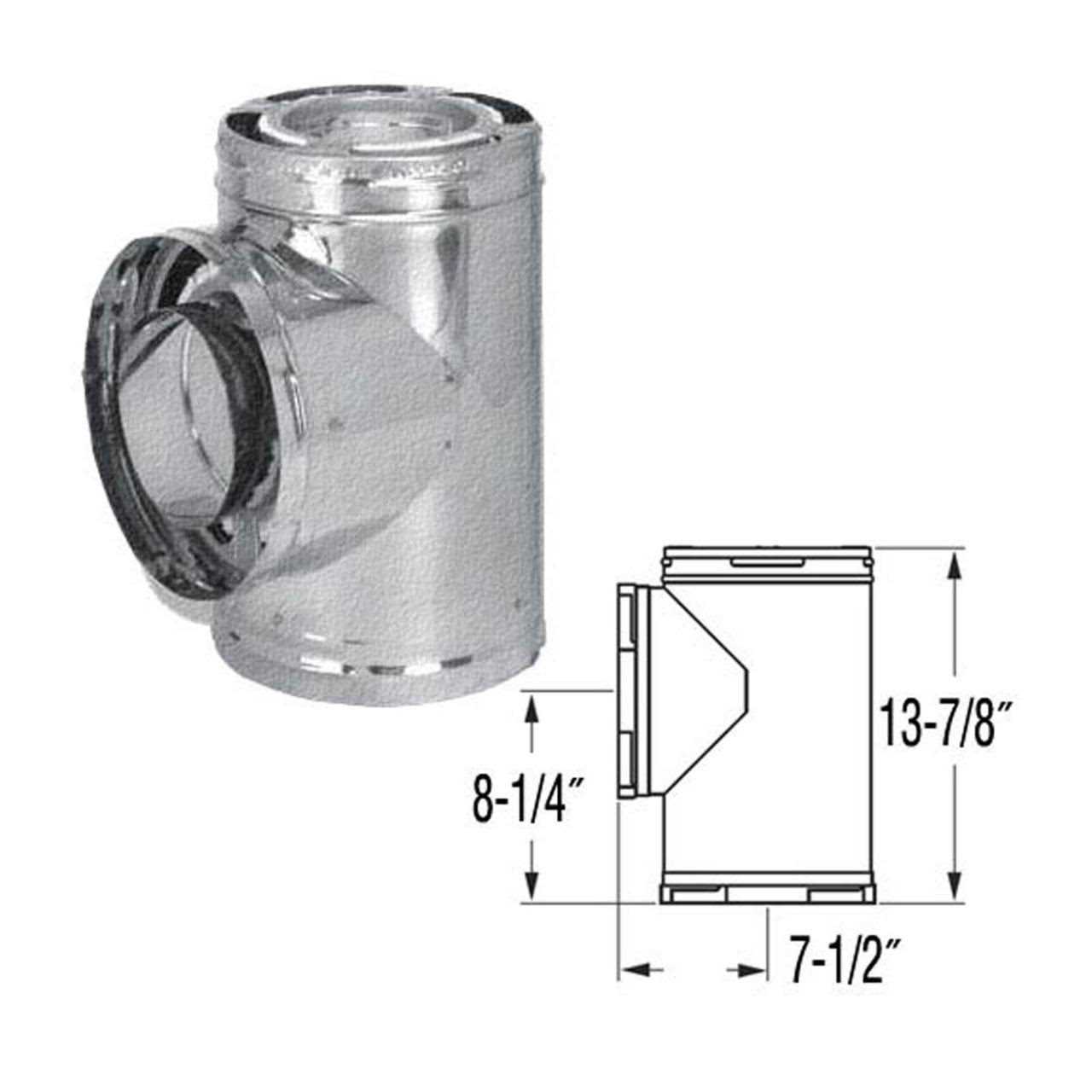DuraVent 6 in DuraPlus Tee With Cap - Image 4