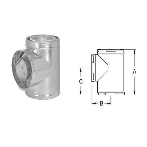 DuraVent 6 in DuraPlus Tee With Cap - Image 5