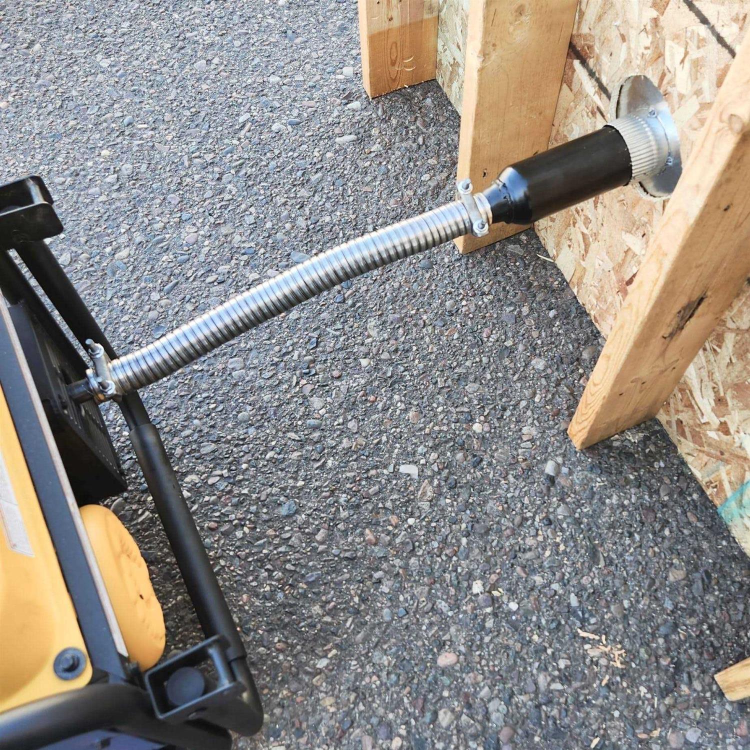 Generator Exhaust Extension Silencer Kit with Insulated Through-Wall Mounting Plate - Image 3