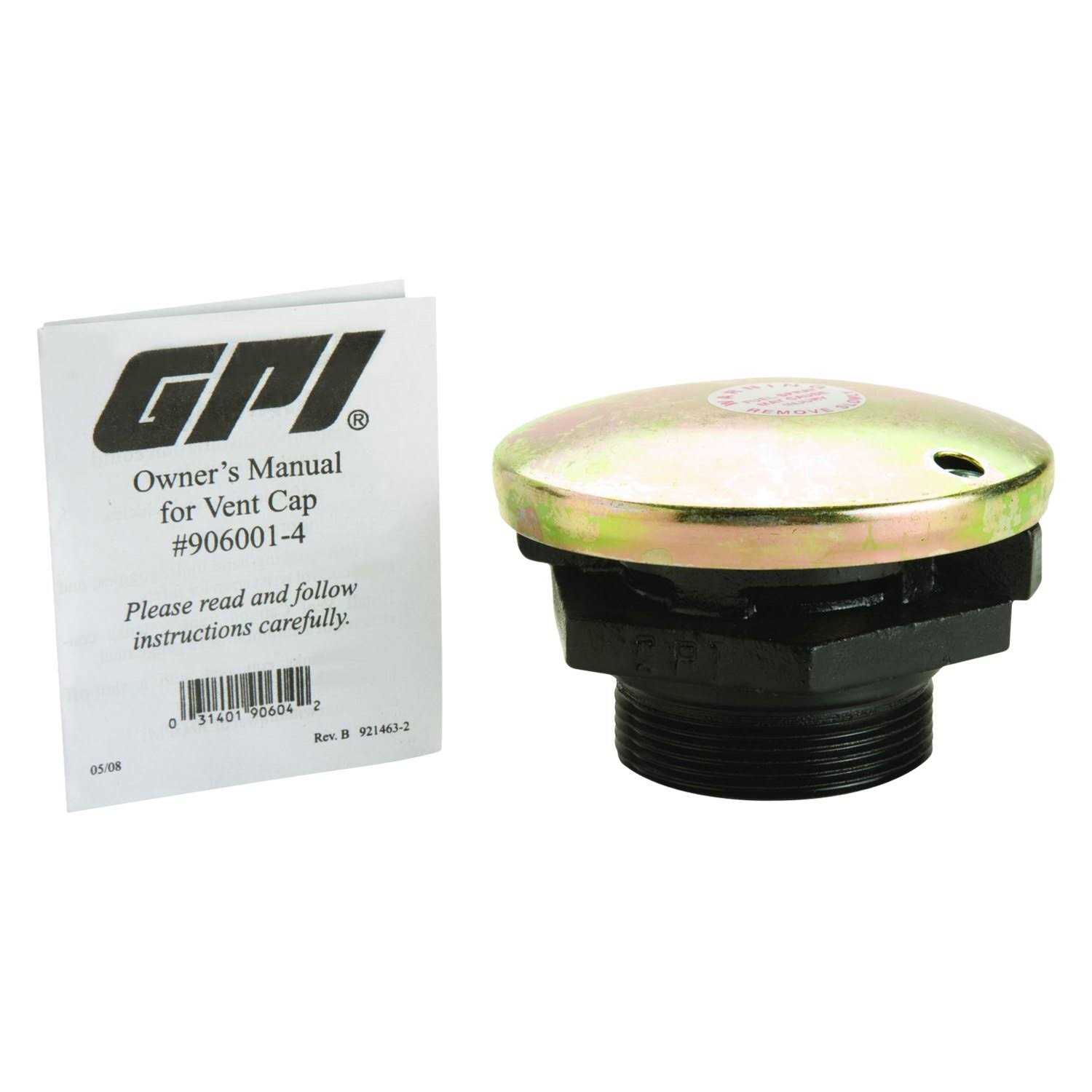 GPI Pressure Vent Cap Assembly 906001-4 - Image 4