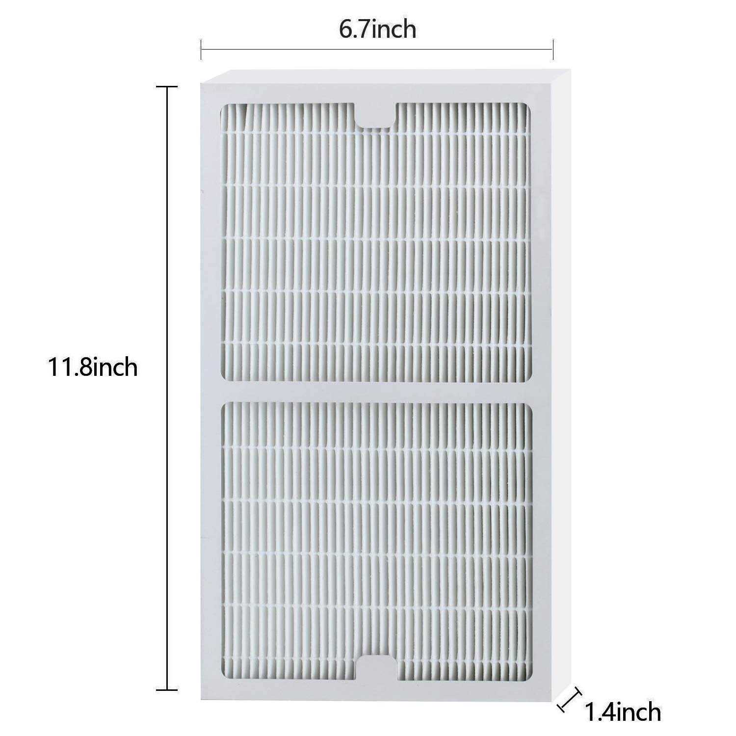 HALIEVE Replacement Idylis Air Purifier Filters C 2 Pack Hepa & Carbon Filter Set for Idylis Air Purifiers IAP-10-280 - Image 3