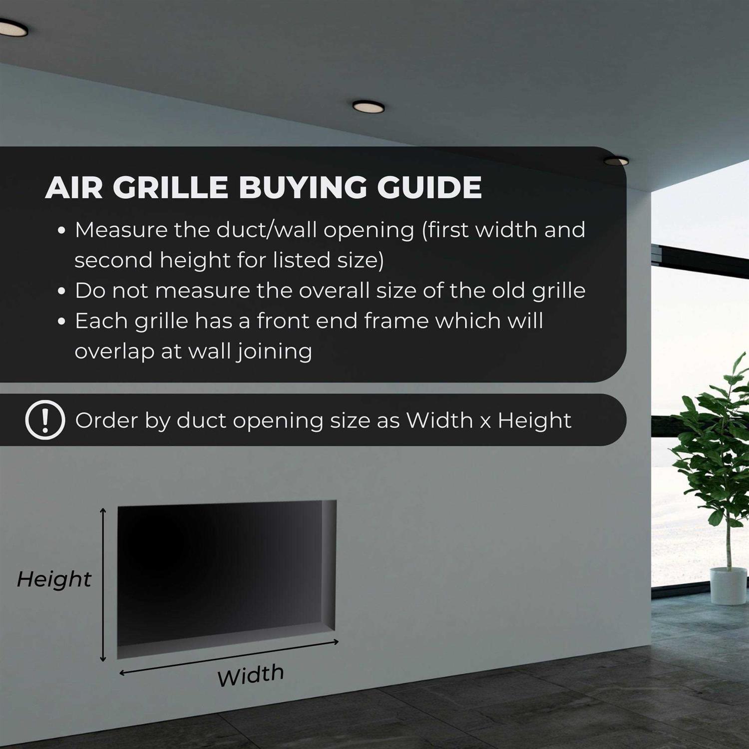 Handua Baseboard Return Air Grille Vent Cover Grill - Image 4