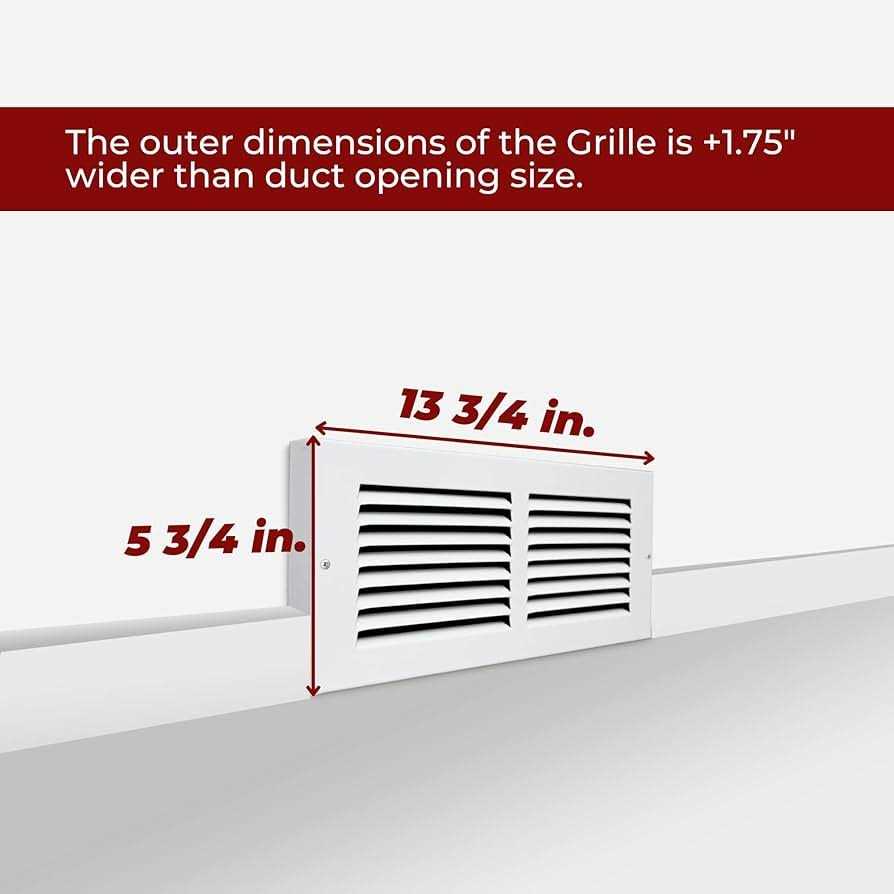 Handua Baseboard Return Air Grille Vent Cover Grill - Image 3