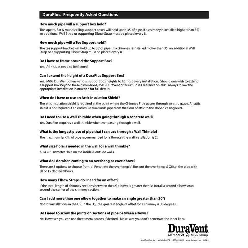 DuraVent 6 DuraPlus Galvanized Tee Support Bracket - Image 4