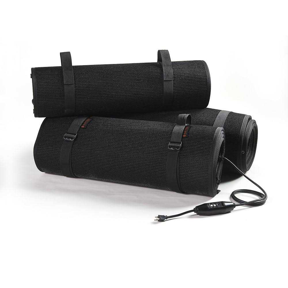 HeatTrak Outdoor Snow & Ice Melting Heated Walkway Mat 1/2 Thick 3' x 10' 120 Volt Black HTM36-10 - Image 4