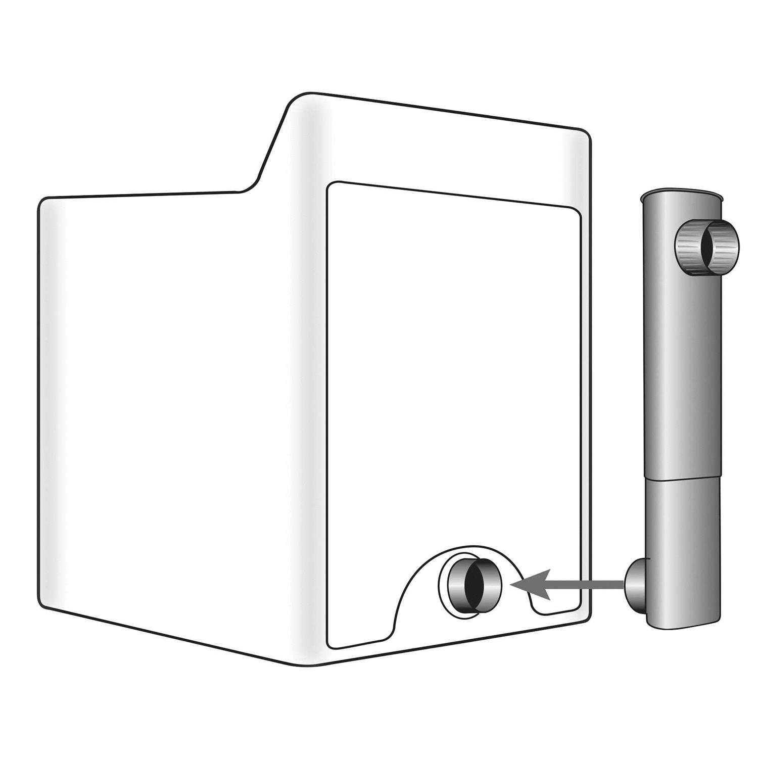 Deflecto DAF2 Skinny Duct Telescoping Aluminum Vent - Image 5