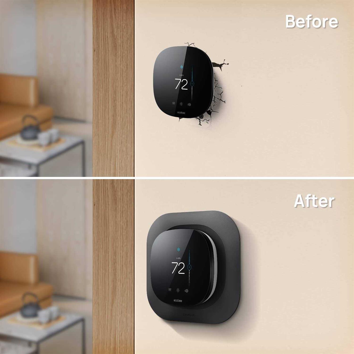 CaseBot Wall Plate for New 2022 Ecobee Smart Thermostat Premium & 2022 Ecobee Smart Thermostat Enhanced, Practical and Stylish Trim Kit Bracket - Image 3