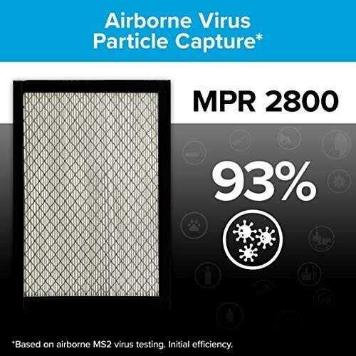 Filtrete 16x25x1 Air Filter MPR 2800 MERV 14 Healthy Living Ultrafine Particle Reduction 3-Month Pleated 1-Inch Air Filters - Image 5