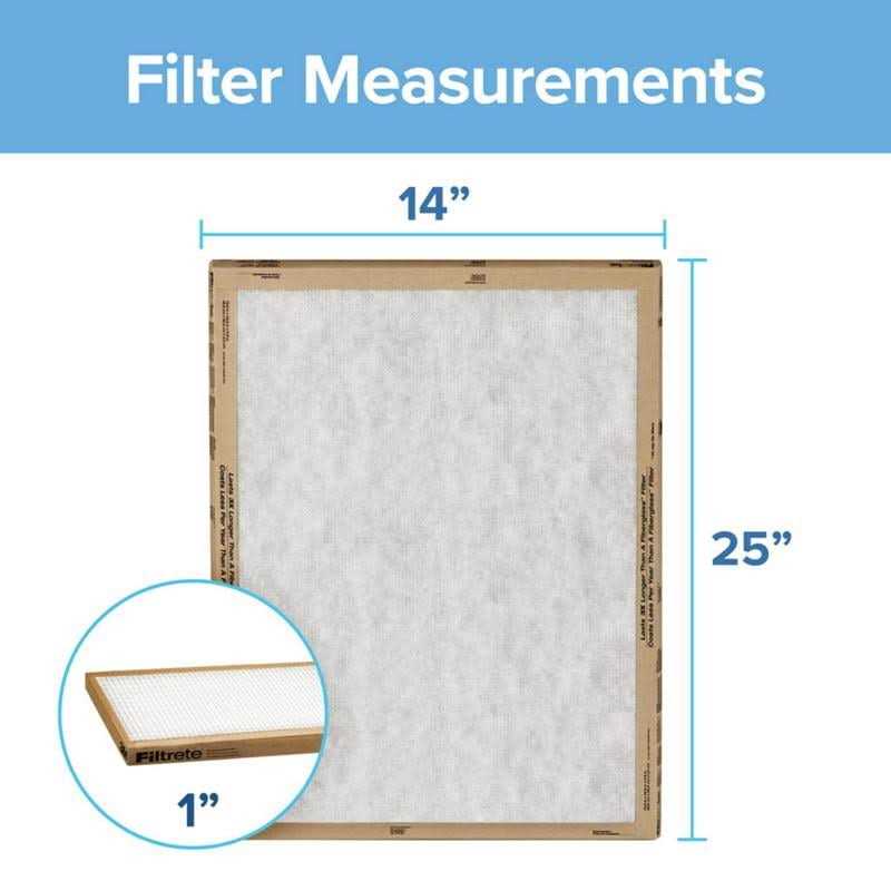 Filtrete 14 in x 25 in x 1 in Flat Panel Air Filter - Image 5