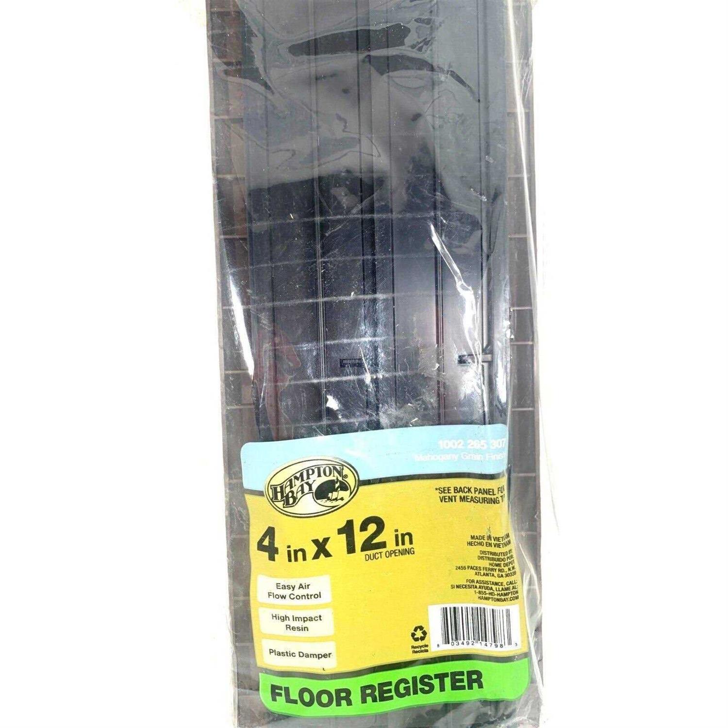 Hampton Bay Plastic Floor Register Faux Wood - Image 3