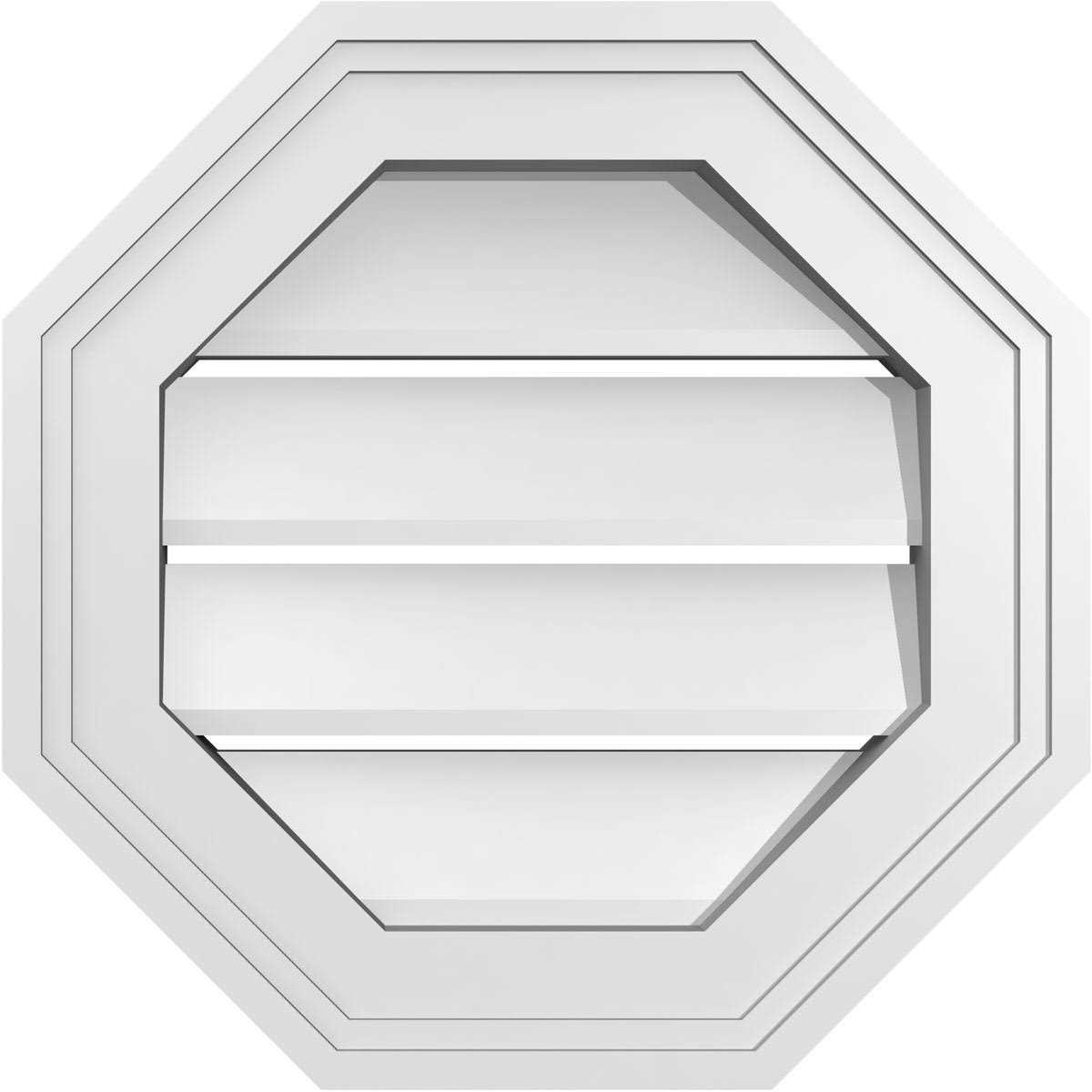 Ekena Millwork Octagonal Surface Mount PVC Gable Vent - Image 5