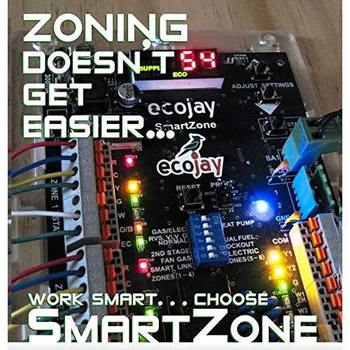 ECOJAY Smartzone-4X Control 4 Zone Controller Kit Wtemp Sensor - Image 5