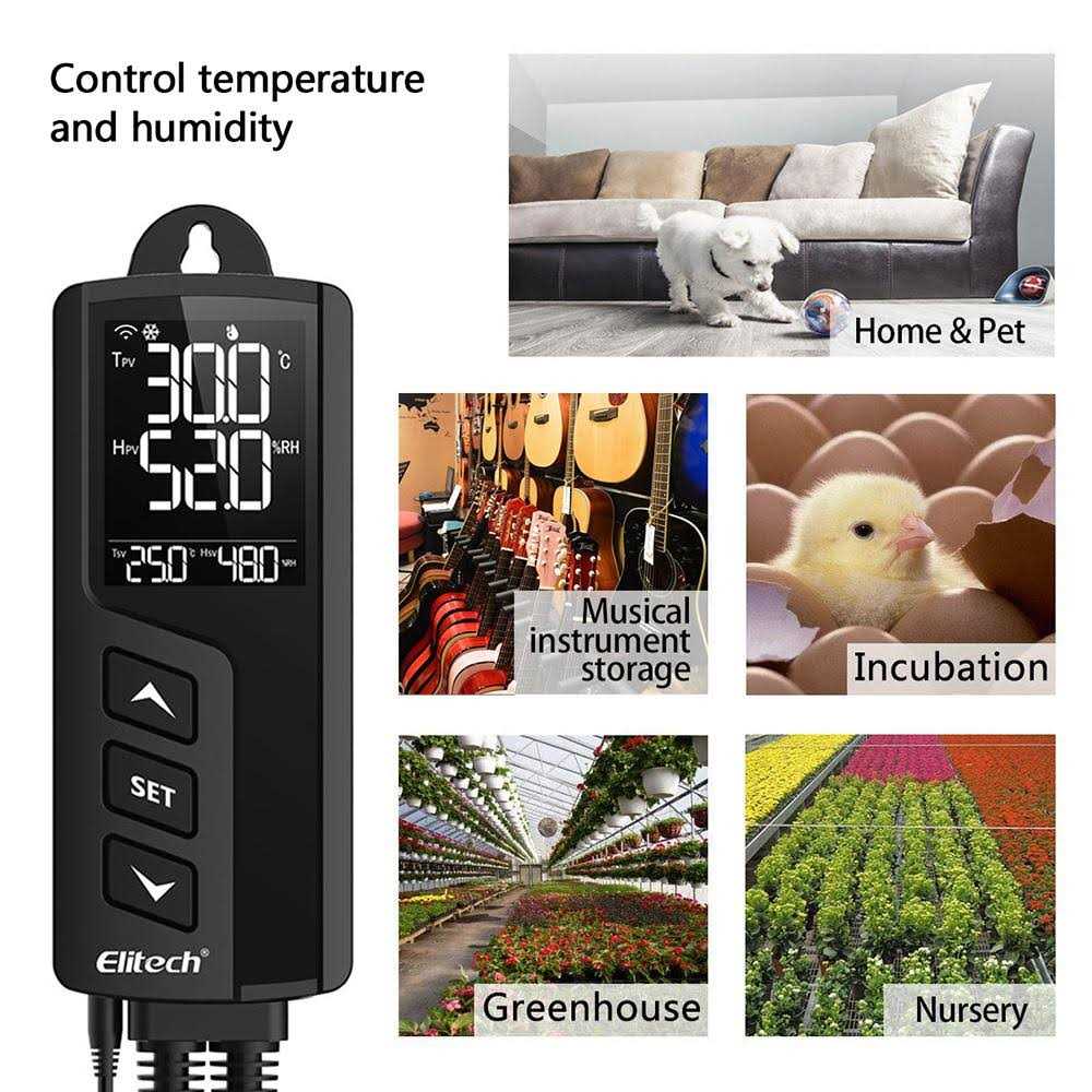Elitech STC-1000WiFi Pro Temperature Controller Thermostat Heating and Cooling Reptile Aquarium - Image 5