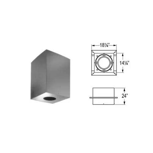 DuraVent 6DP-CS24 DuraPlus 6 Square Ceiling Support Box - Image 5