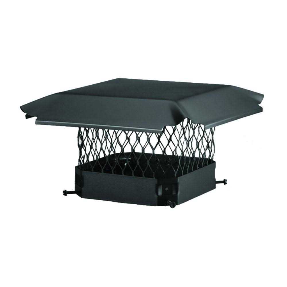 Draft King CBO14 Round Bolt on Black Galvanized Steel Single Flue Chimney Cap - Image 3