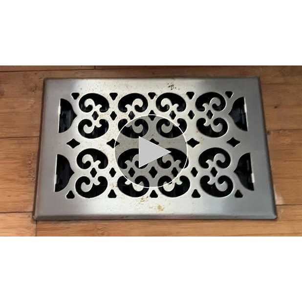 Decor Grates Scroll Steel Plated Wall Register - Image 3