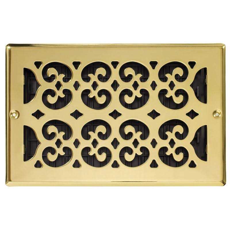 Decor Grates Scroll Steel Plated Wall Register - Image 5